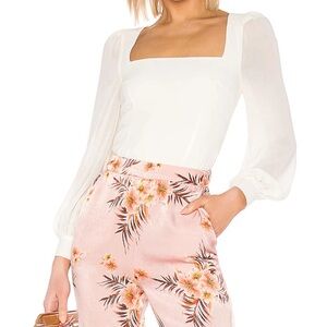 LPA Cora Top in Ivory blouse size medium